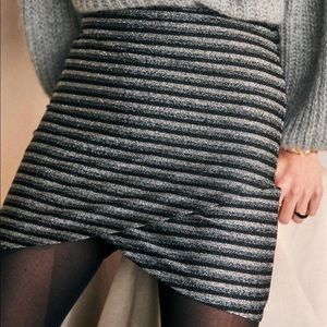 NWT Sézane Calvi mini skirt in size M